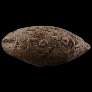 Greek Sling Shot with Inscription