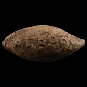 Greek Slingshot with Inscription