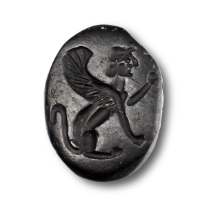 Phoenician Steatite Intaglio with Sphinx