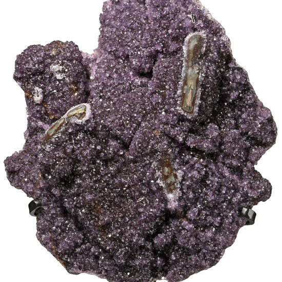 Deep Purple Amethyst Crystal Cluster Formation