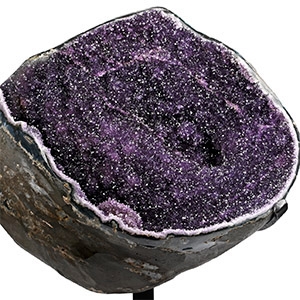 Large Spherical Amethyst Crystal Geode