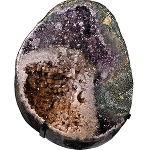 Amethyst and Quartz Geode Section