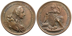 Italy. Carlo Balestra, Architect, Painter and Sculptor AE Medal.