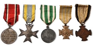 Group of Five [5] German WWI Medals.