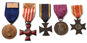 Group of Five [5] German WWI Medals.