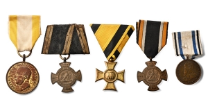 Group of Five [5] German WWI Medals.