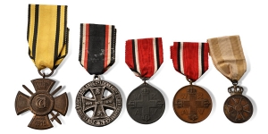 Group of Five [5] German WWI Medals.