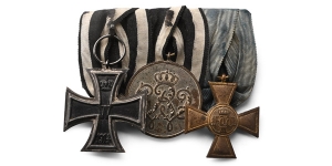 German WWI Mounted Medal Group.
