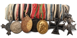 German WWI Mounted Medal Group.