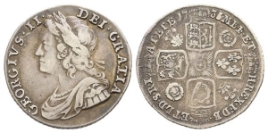 Great Britain. Hanover, George II AR Shilling.