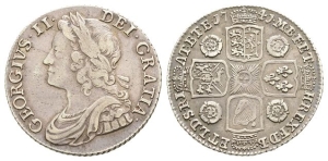 Great Britain. Hanover, George II AR Shilling.