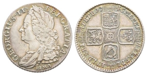 Great Britain. Hanover, George II AR Shilling.