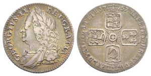 Great Britain. Hanover, George II AR Sixpence.