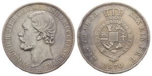 German States. Grand Duchy of Mecklenburg-Strelitz, Friedrich Wilhelm AR Thaler.