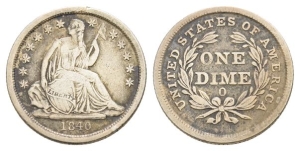 United States of America AR Dime or 10 Cents.