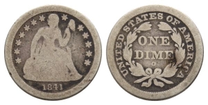 United States of America AR Dime or 10 Cents.