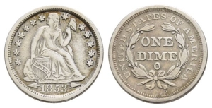 United States of America AR Dime or 10 Cents.