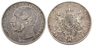 German States. Hannover (Kingdom), Georg V AR Vereinsthaler.