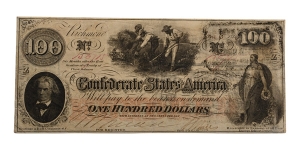 Confederate States of America, One Hundred Dollars T41.