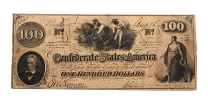Confederate States of America, One Hundred Dollars T41.