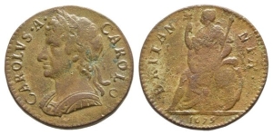 Great Britain. Stuart, Charles II CU Farthing.