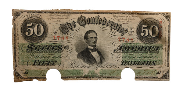 Confederate States of America, Fifty Dollars T57.