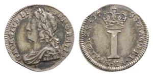 Great Britain. Hanover, George II AR Maundy Penny.