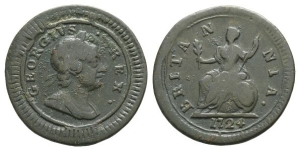 Great Britain. Hanover, George I CU Farthing.