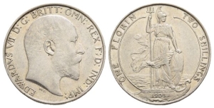 Great Britain. Saxe-Coburg-Gotha, Edward VII AR Florin.