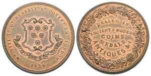 England, Middlesex, London. William Till CU Penny Token.