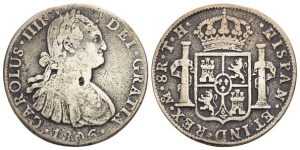 Mexico (New Spain). Carlos IV, King of Spain AR 8 Reales.