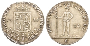 German States. Brunswick-Lüneburg-Calenberg-Hannover, Georg III AR 24 Mariengroschen or 2/3 Thaler.