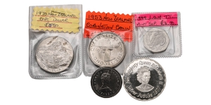 Great Britain. Group of Five [5] Commonwealth Coins.