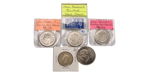 Great Britain. Group of Five [5] Coins.