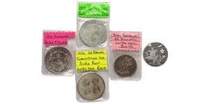 Group of Five [5] World AR Coins.