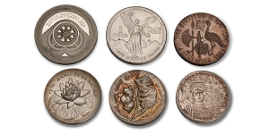 Group of Six [6] World AR Coins.