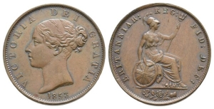 Great Britain. Hanover, Victoria CU Halfpenny.