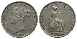 Great Britain. Hanover, Victoria CU Halfpenny.