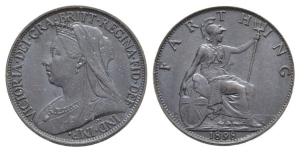 Great Britain. Hanover, Victoria AE Farthing.