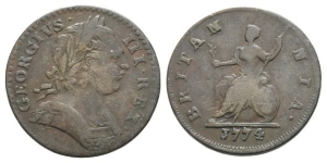 Great Britain. Hanover, George III CU Farthing.