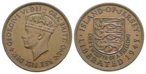 Jersey. George VI AE 1/12th Shilling.