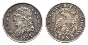 United States of America AR 5 Cents or Half Dime.
