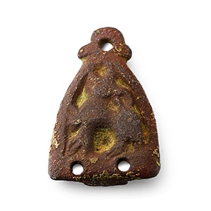Anglo-Scandinavian Viking Bronze Howling Beast Stirrup Apex Mount