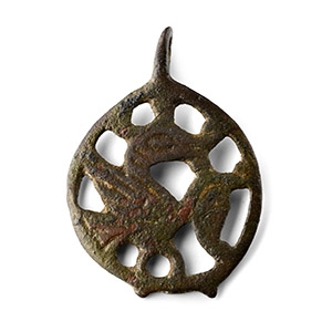 Anglo-Scandinavian Viking Bronze Pendant