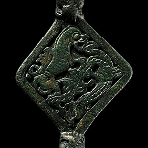 Very Large Anglo-Scandinavian Viking Bronze Horse Harness Link