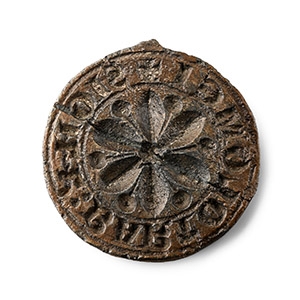 Large Medieval Lead Seal Matrix of Bartolomeus