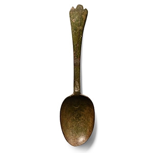 Georgian Bronze Spoon with Makers Mark