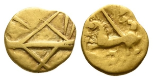 Celtic Northeast Gaul. Nervii AV Quarter Stater.