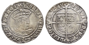 England. Tudor, Henry VIII AR Groat.