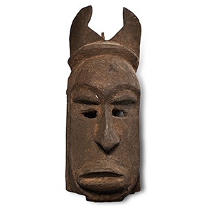 African Wooden Ceremonial Face Mask